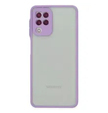 Samsung Galaxy A22 Kılıf Montreal Silikon Kapak - Mor