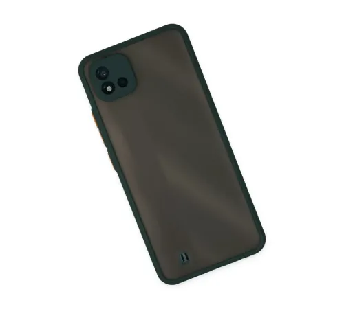 Realme C11 2021 Kılıf Montreal Silikon Kapak - Yeşil
