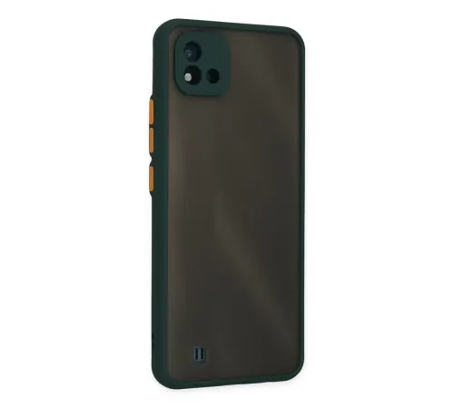 Realme C11 2021 Kılıf Montreal Silikon Kapak - Yeşil