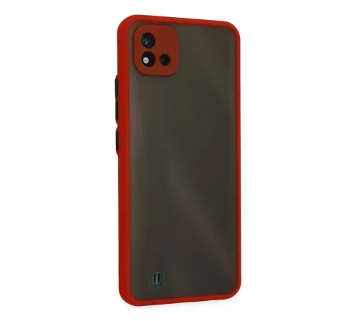 Realme C11 2021 Kılıf Montreal Silikon Kapak - Kırmızı