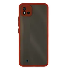 Realme C11 2021 Kılıf Montreal Silikon Kapak - Kırmızı