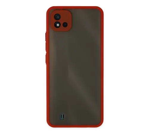 Realme C11 2021 Kılıf Montreal Silikon Kapak - Kırmızı