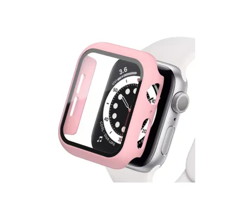 Apple Watch 38mm Camlı Kasa Ekran Koruyucu - Rose Gold