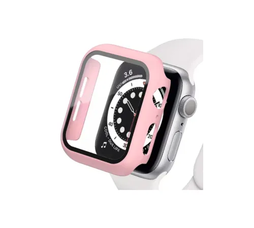 Apple Watch 38mm Camlı Kasa Ekran Koruyucu - Rose Gold