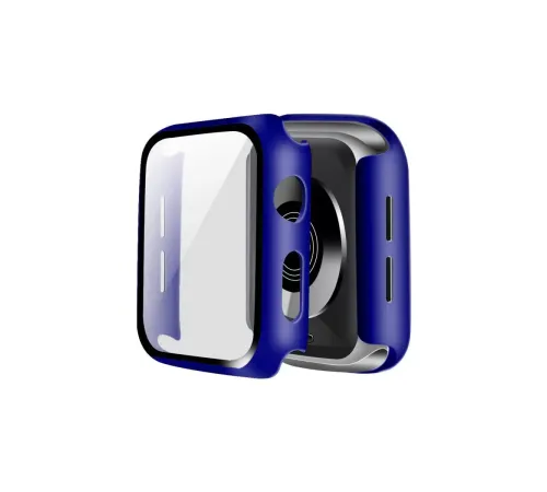 Apple Watch 42mm Camlı Kasa Ekran Koruyucu - Lacivert