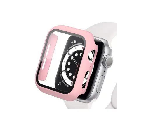 Apple Watch 42mm Camlı Kasa Ekran Koruyucu - Rose Gold