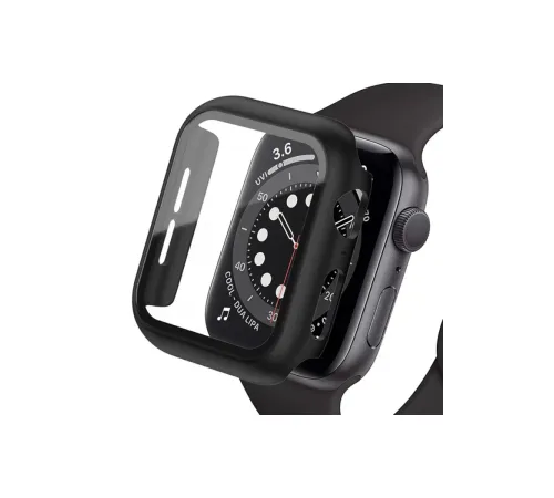 Apple Watch Ultra 49mm Camlı Kasa Ekran Koruyucu - Siyah