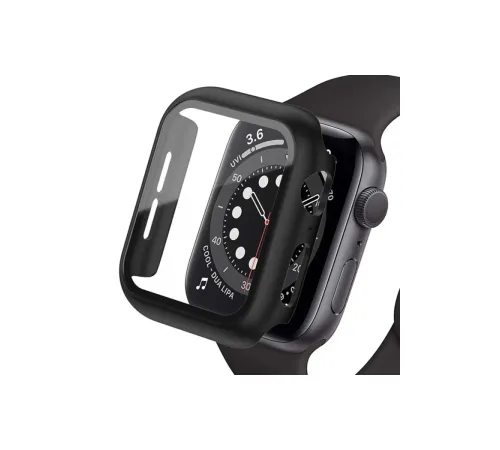 Apple Watch Ultra 49mm Camlı Kasa Ekran Koruyucu - Siyah