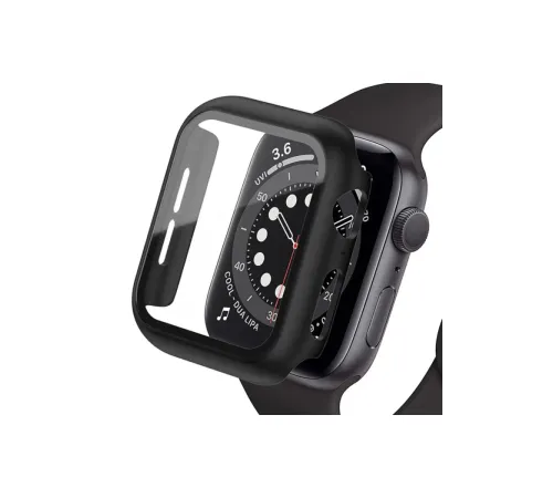 Apple Watch Ultra 49mm Camlı Kasa Ekran Koruyucu - Siyah