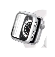 Apple Watch Ultra 49mm Camlı Kasa Ekran Koruyucu - Gümüş