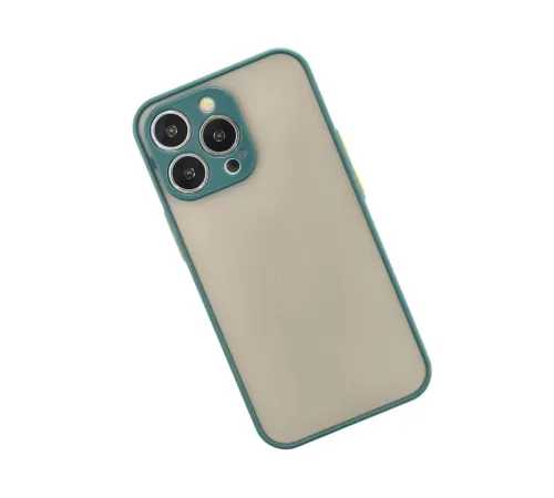 Apple iPhone 13 Pro Kılıf Montreal Silikon Kapak - Yeşil
