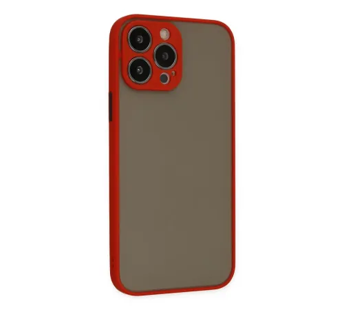 Apple iPhone 13 Pro Kılıf Montreal Silikon Kapak - Kırmızı