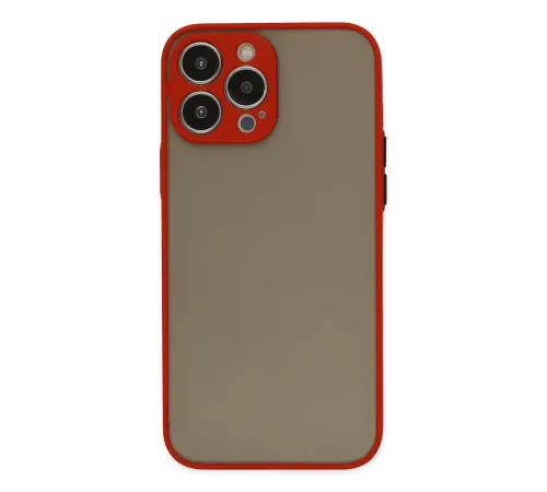 Apple iPhone 13 Pro Kılıf Montreal Silikon Kapak - Kırmızı