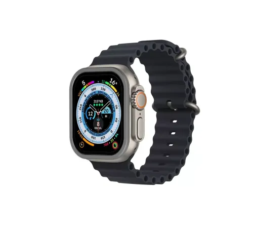 Apple Watch Ultra 49mm Alüminyum Kasa Cam Ekran Koruyucu - Gri