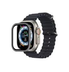 Apple Watch Ultra 49mm Alüminyum Kasa Cam Ekran Koruyucu - Gri
