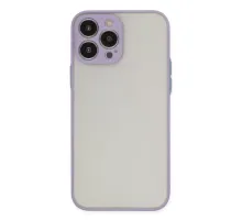Apple iPhone 13 Pro Kılıf Montreal Silikon Kapak - Mor