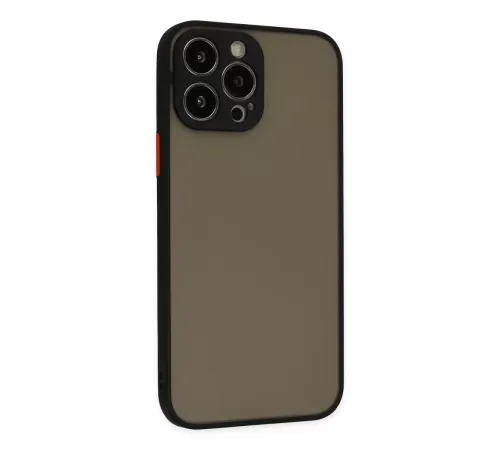 Apple iPhone 13 Pro Max Kılıf Montreal Silikon Kapak - Siyah