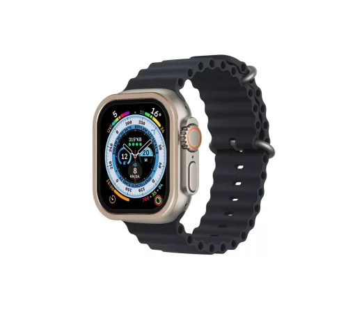 Apple Watch Ultra 49mm Alüminyum Kasa Cam Ekran Koruyucu - Gold