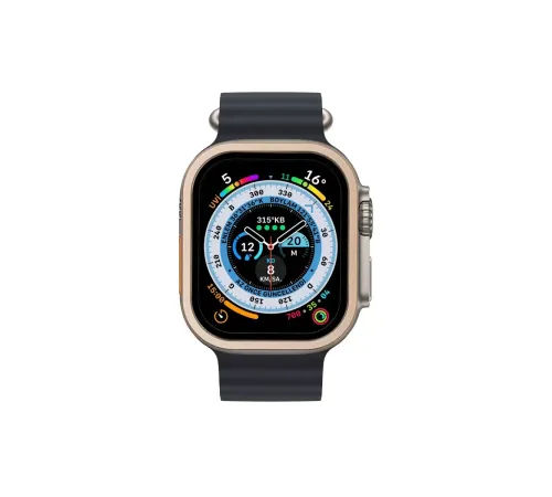 Apple Watch Ultra 49mm Alüminyum Kasa Cam Ekran Koruyucu - Gold