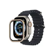 Apple Watch Ultra 49mm Alüminyum Kasa Cam Ekran Koruyucu - Gold