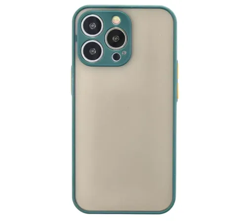 Apple iPhone 13 Pro Max Kılıf Montreal Silikon Kapak - Yeşil