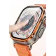 Apple Watch Ultra 49mm Alüminyum Kasa Cam Ekran Koruyucu - Turuncu