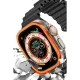 Apple Watch Ultra 49mm Alüminyum Kasa Cam Ekran Koruyucu - Turuncu