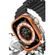 Apple Watch Ultra 49mm Alüminyum Kasa Cam Ekran Koruyucu - Turuncu