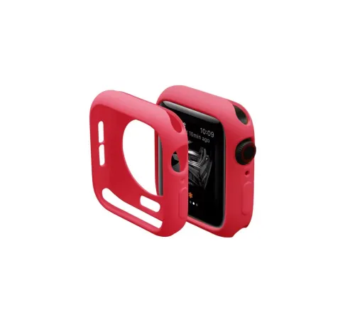 Apple Watch 38mm Silikon Alt Kasa - Kırmızı
