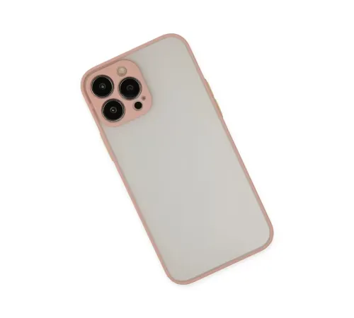 Apple iPhone 13 Pro Max Kılıf Montreal Silikon Kapak - Pembe