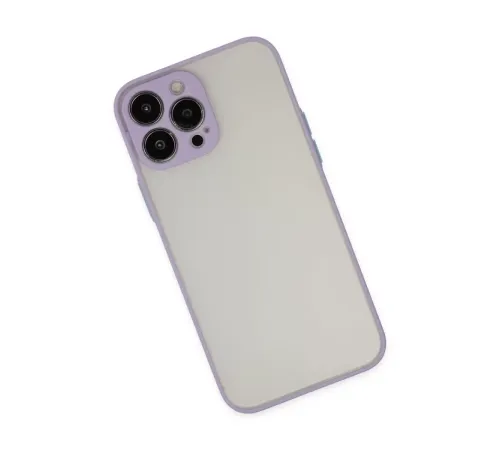 Apple iPhone 13 Pro Max Kılıf Montreal Silikon Kapak - Mor