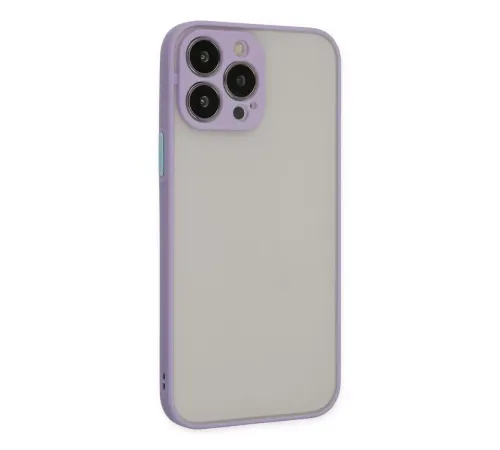 Apple iPhone 13 Pro Max Kılıf Montreal Silikon Kapak - Mor