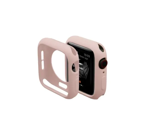 Apple Watch 42mm Silikon Alt Kasa - Pudra