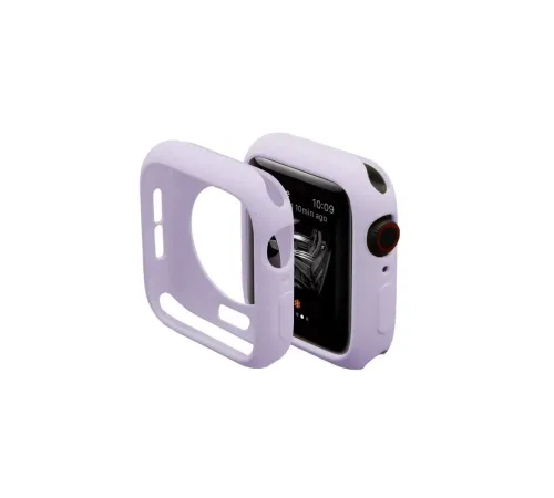 Apple Watch 44mm Silikon Alt Kasa - Lila