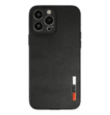 Apple iPhone 13 Pro Max Kılıf Loop Deri Silikon - Siyah