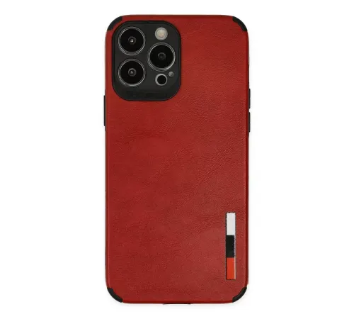 Apple iPhone 13 Pro Max Kılıf Loop Deri Silikon - Kırmızı