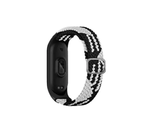 Xiaomi Mi Band 6 Star Kordon - Siyah-Beyaz