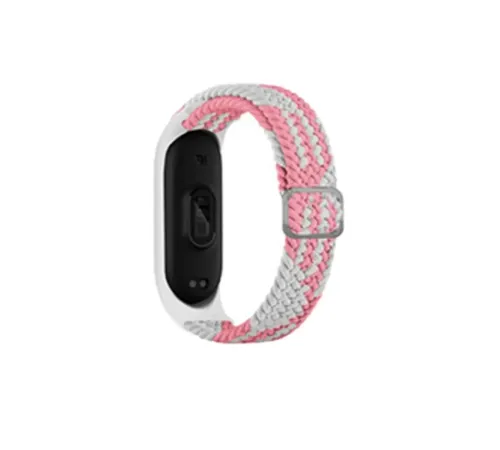 Xiaomi Mi Band 6 Star Kordon - Pembe-Beyaz