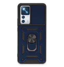 Xiaomi Mi 12T Pro Kılıf Pars Lens Yüzüklü Silikon - Lacivert