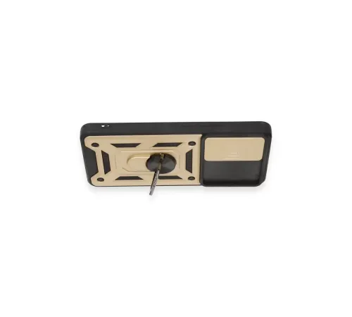 Xiaomi Mi 12T Pro Kılıf Pars Lens Yüzüklü Silikon - Gold