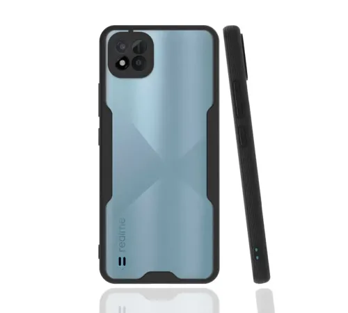 Realme C11 2021 Kılıf Platin Silikon - Siyah