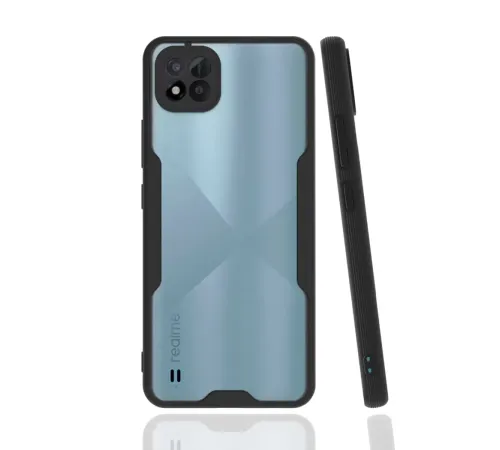 Realme C11 2021 Kılıf Platin Silikon - Siyah