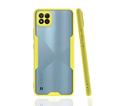 Realme C11 2021 Kılıf Platin Silikon - Sarı