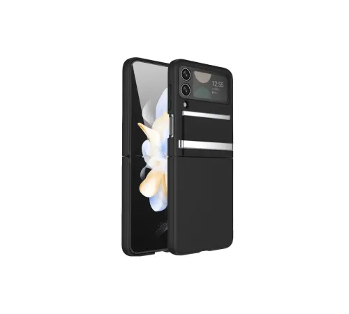 Samsung Galaxy Z Flip 3 Kılıf Belt Flip Kapak - Siyah