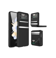 Samsung Galaxy Z Flip 3 Kılıf Belt Flip Kapak - Siyah