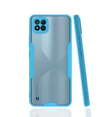 Realme C11 2021 Kılıf Platin Silikon - Mavi