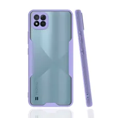 Realme C11 2021 Kılıf Platin Silikon - Lila