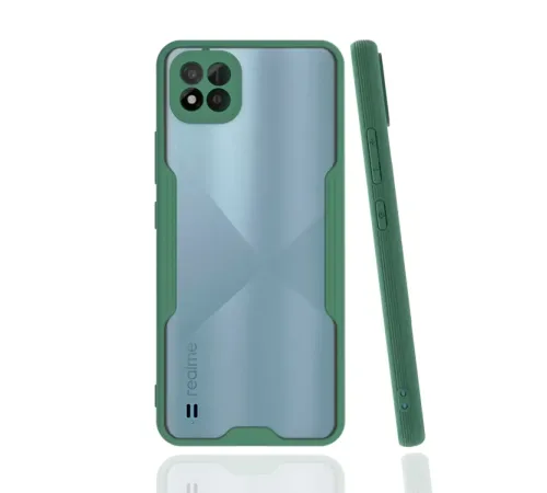 Realme C11 2021 Kılıf Platin Silikon - Yeşil