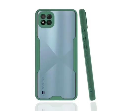 Realme C11 2021 Kılıf Platin Silikon - Yeşil
