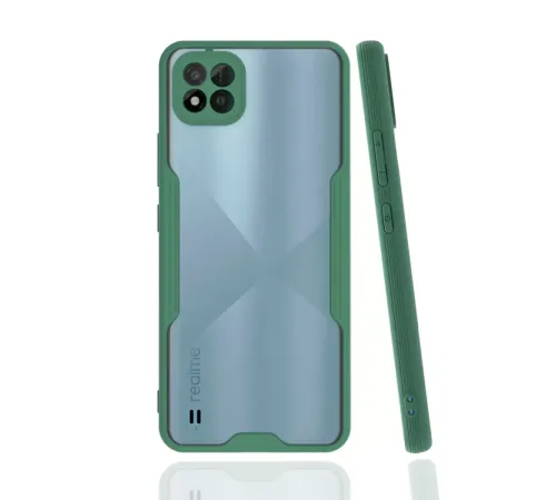 Realme C11 2021 Kılıf Platin Silikon - Yeşil